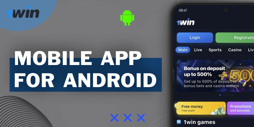 The 1Win smartphone application is accessible on the Android operating system.