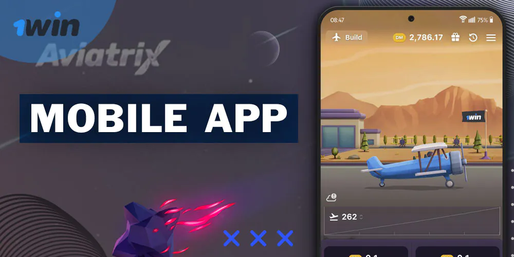 Play Aviatrix in the 1Win smartphone application.
