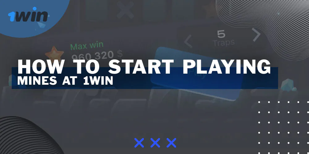 A step-by-step guide on how players from India can begin playing "Mines" on the 1Win platform.