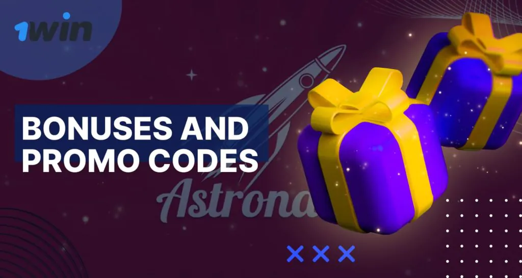 1win India Astronaut bonus program and promotions for users to get the most out of the game